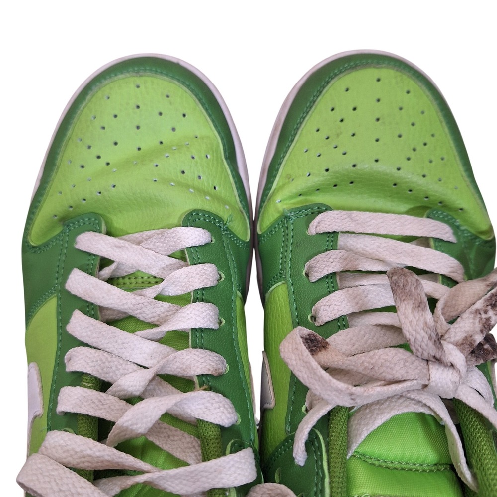Nike Dunk Low Womens Chlorophyll Two Tone Lime Green Sneakers Shoes 8.5 - Picture 8 of 9